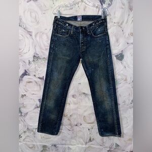 PRPS Vintage denim Jeans Mens Made in Japan SZ 31 Button P45 P05V Distressed​​